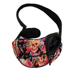 Blossom Peony Skull Pattern Print Pet Sling Carrier