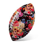 Blossom Peony Skull Pattern Print Rugby Ball
