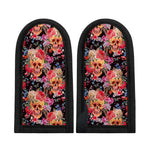 Blossom Peony Skull Pattern Print Skillet Handle Cover