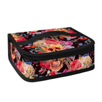Blossom Peony Skull Pattern Print Small Lunch Bag