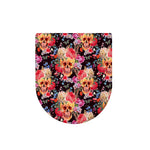 Blossom Peony Skull Pattern Print Toilet Lid Cover
