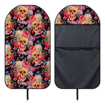 Blossom Peony Skull Pattern Print Waterproof Car Seat Cover