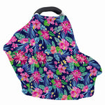 Blossom Tropical Flower Pattern Print Baby Seat Cover