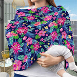 Blossom Tropical Flower Pattern Print Baby Seat Cover