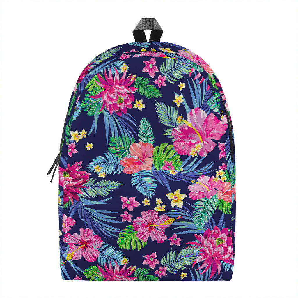 Blossom Tropical Flower Pattern Print Backpack