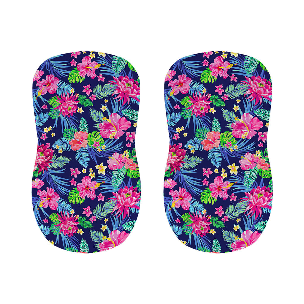 Blossom Tropical Flower Pattern Print Bar Stool Covers