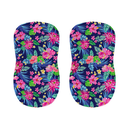 Blossom Tropical Flower Pattern Print Bar Stool Covers
