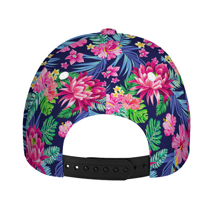 Blossom Tropical Flower Pattern Print Baseball Cap