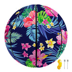 Blossom Tropical Flower Pattern Print Basketball
