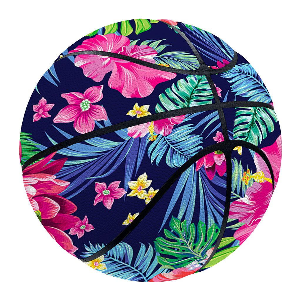 Blossom Tropical Flower Pattern Print Basketball