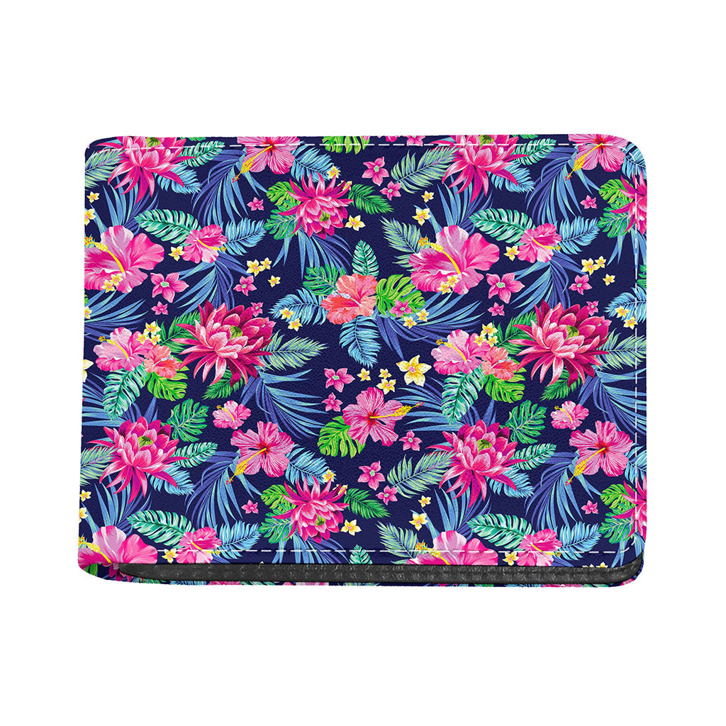Blossom Tropical Flower Pattern Print Bifold Wallet