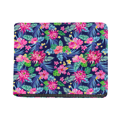 Blossom Tropical Flower Pattern Print Bifold Wallet