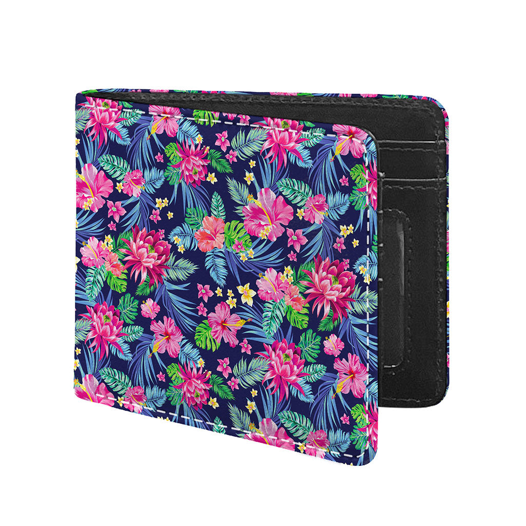 Blossom Tropical Flower Pattern Print Bifold Wallet