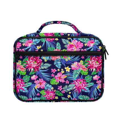 Blossom Tropical Flower Pattern Print Briefcase Bible Bag