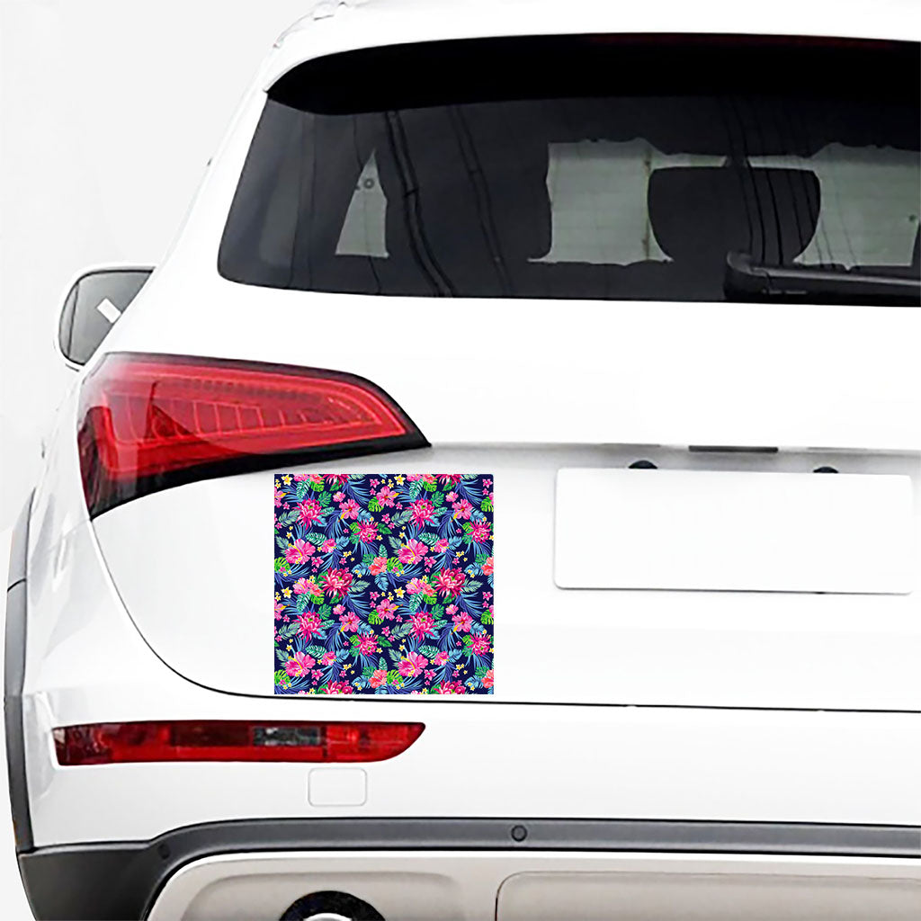 Blossom Tropical Flower Pattern Print Car Sticker
