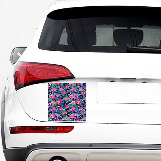 Blossom Tropical Flower Pattern Print Car Sticker