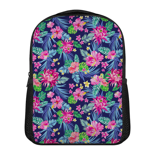 Blossom Tropical Flower Pattern Print Casual Backpack