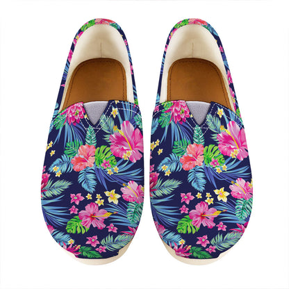 Blossom Tropical Flower Pattern Print Casual Shoes
