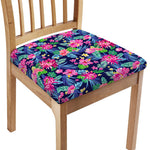 Blossom Tropical Flower Pattern Print Chair Cushion Cover