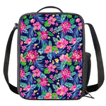 Blossom Tropical Flower Pattern Print Crossbody Lunch Bag