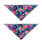 Blossom Tropical Flower Pattern Print Dog Bandana