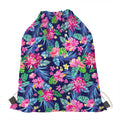Blossom Tropical Flower Pattern Print Drawstring Bag