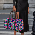 Blossom Tropical Flower Pattern Print Duffle Bag