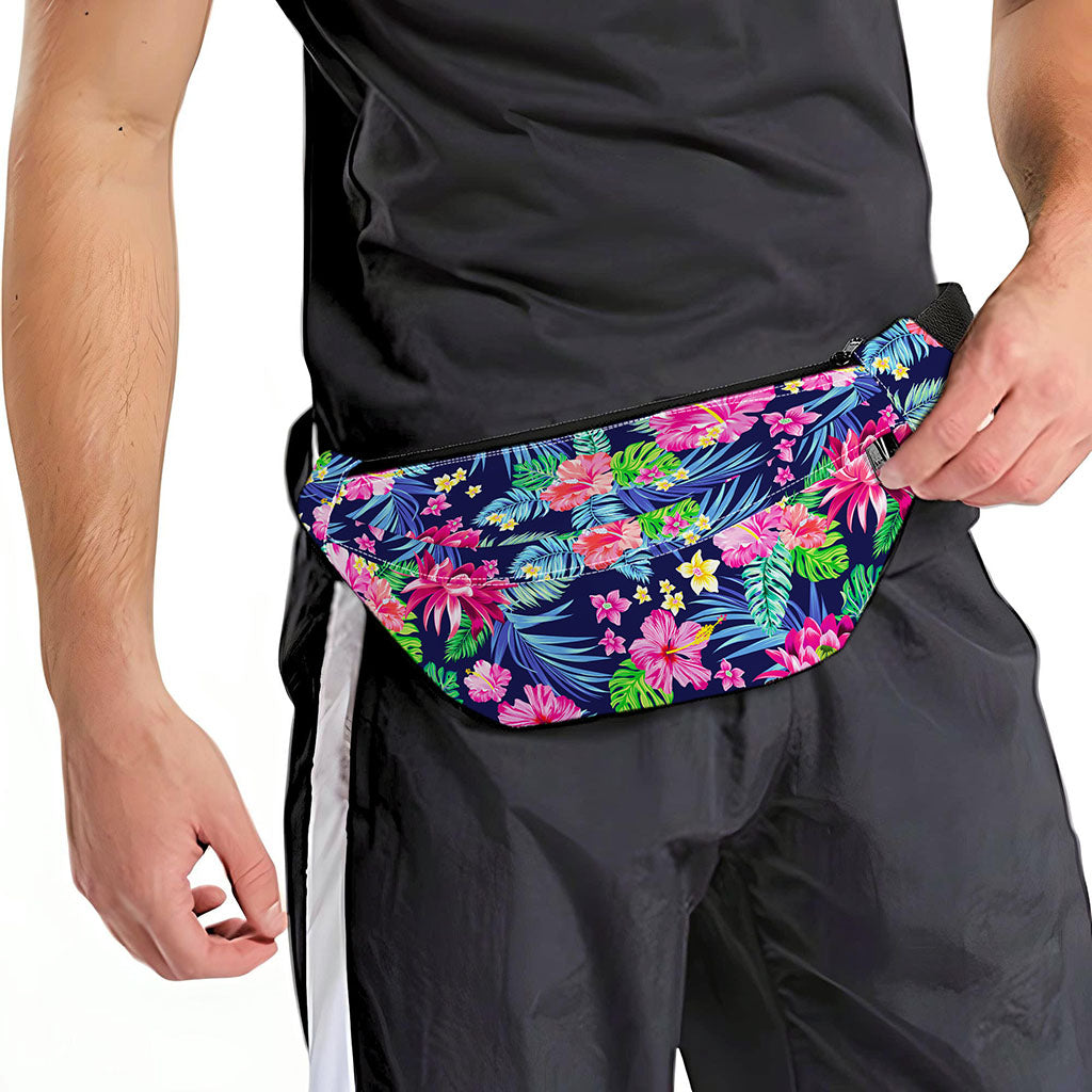 Blossom Tropical Flower Pattern Print Fanny Pack