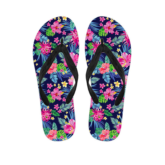 Blossom Tropical Flower Pattern Print Flip Flops