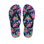 Blossom Tropical Flower Pattern Print Flip Flops