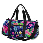 Blossom Tropical Flower Pattern Print Gym Bag