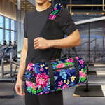 Blossom Tropical Flower Pattern Print Gym Bag
