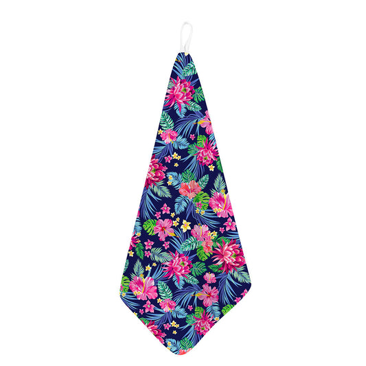 Blossom Tropical Flower Pattern Print Hand Towel