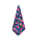 Blossom Tropical Flower Pattern Print Hand Towel