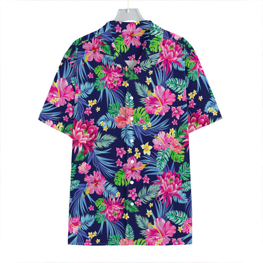 Blossom Tropical Flower Pattern Print Hawaiian Shirt