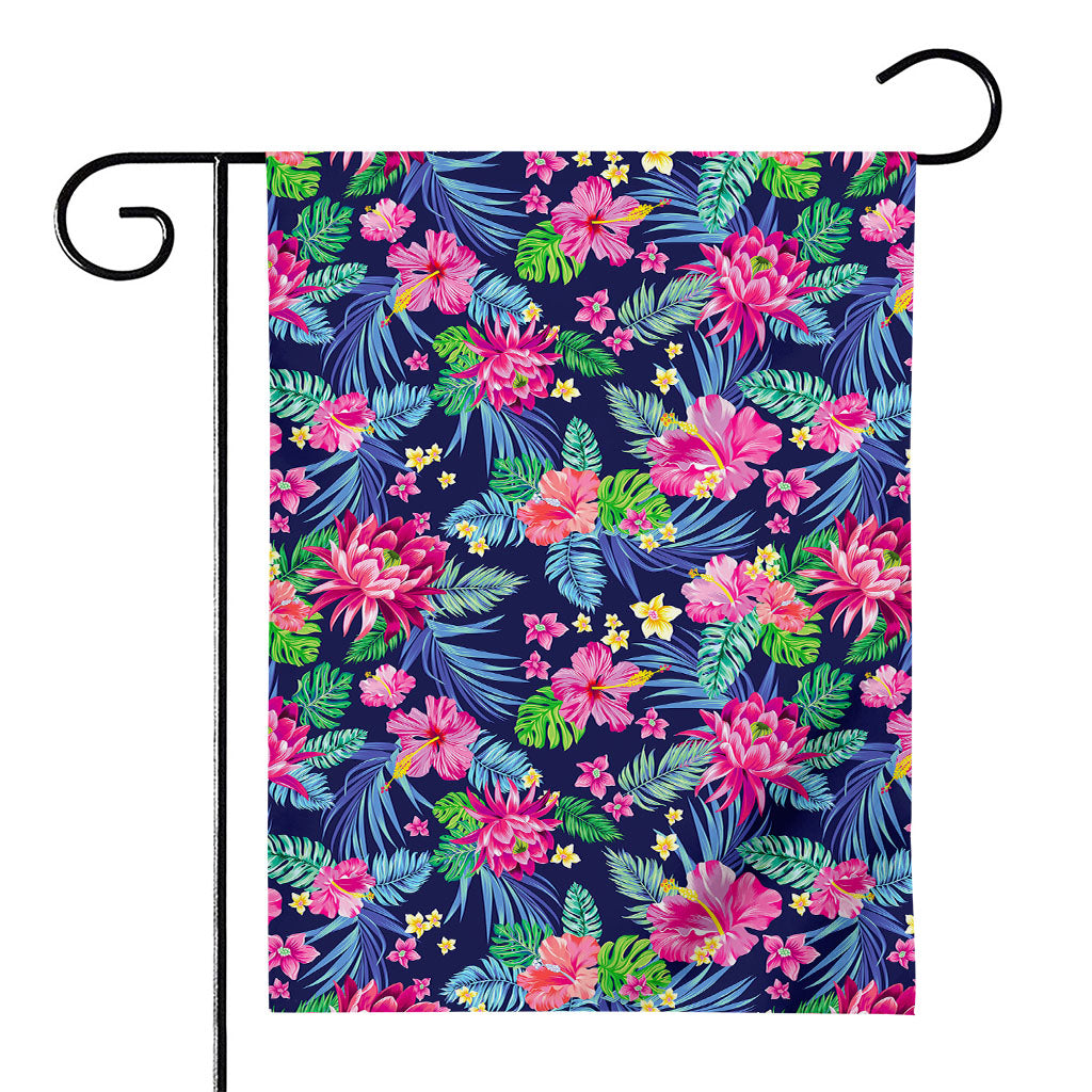 Blossom Tropical Flower Pattern Print House Flag