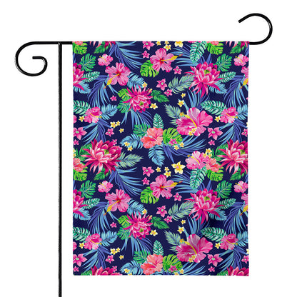 Blossom Tropical Flower Pattern Print House Flag