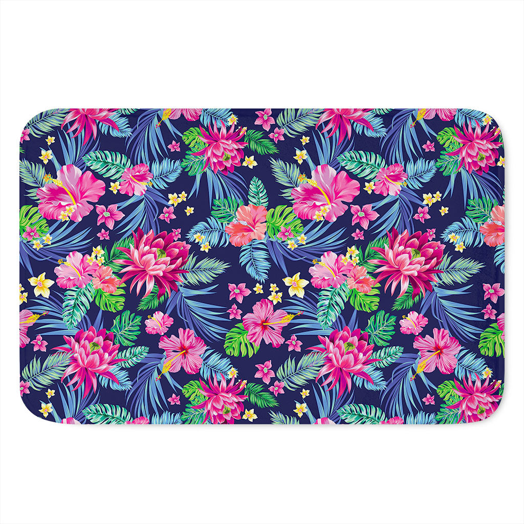 Blossom Tropical Flower Pattern Print Indoor Door Mat