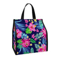 Blossom Tropical Flower Pattern Print Insulated Lunch Tote