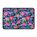 Blossom Tropical Flower Pattern Print Kitchen Mat