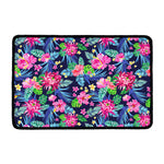 Blossom Tropical Flower Pattern Print Kitchen Mat