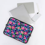 Blossom Tropical Flower Pattern Print Laptop Sleeve
