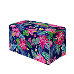 Blossom Tropical Flower Pattern Print Leather Tissue Box Cover
