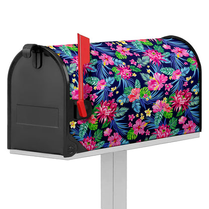 Blossom Tropical Flower Pattern Print Mailbox Cover
