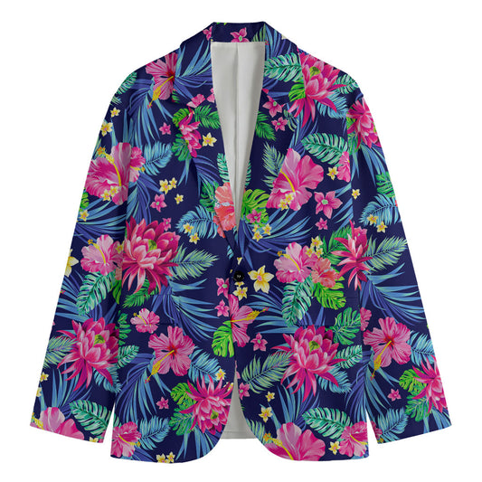 Blossom Tropical Flower Pattern Print Men's Blazer