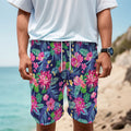 Blossom Tropical Flower Pattern Print Men's Cargo Shorts