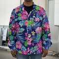 Blossom Tropical Flower Pattern Print Men's Shirt Jacket