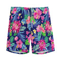 Blossom Tropical Flower Pattern Print Men's Athletic Shorts