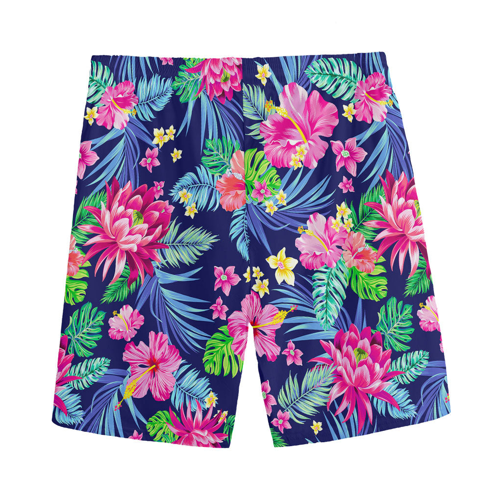 Blossom Tropical Flower Pattern Print Men's Sports Shorts