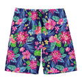 Blossom Tropical Flower Pattern Print Men's Swim Trunks